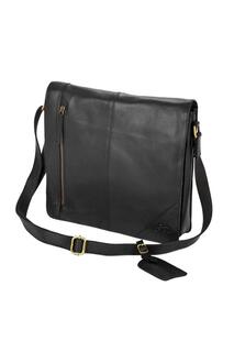 Широкая сумка-мессенджер Eastern Counties Leather, черный
