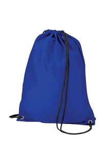 Бюджетная водостойкая спортивная сумка Gymsac на шнурке (11 л) (2 шт. в упаковке) Bagbase, синий