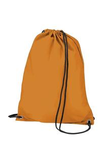 Бюджетная водостойкая спортивная сумка Gymsac на шнурке (11 л) (2 шт. в упаковке) Bagbase, оранжевый
