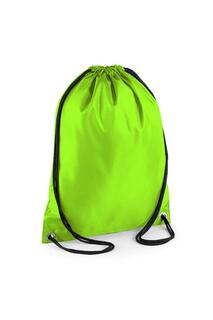 Бюджетная водостойкая спортивная сумка Gymsac на шнурке (11 литров) Bagbase, зеленый