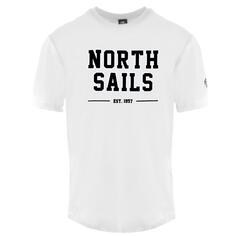 Est 1997 Белая футболка North Sails, белый
