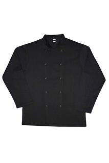 Бюджетная куртка шеф-повара с длинными рукавами Dennys, черный