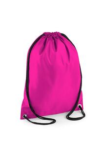 Бюджетная водостойкая спортивная сумка Gymsac на шнурке (11 литров) Bagbase, розовый