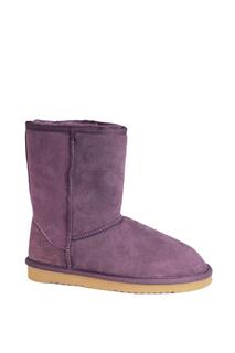 Короткие однотонные ботинки Jodie из овчины Eastern Counties Leather, фиолетовый
