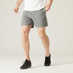 Короткие шорты для фитнеса Decathlon 100 Domyos, серый
