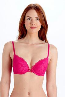 Бюстгальтер с глубоким вырезом Lola Push Up Pretty Polly, розовый