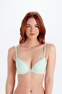 Бюстгальтер с глубоким вырезом Lola Push Up Pretty Polly, зеленый