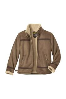 Утепленная куртка на подкладке из искусственной замши из шерпы Atlas for Men, коричневый
