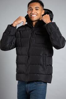 Утепленная куртка с воротником-воронкой и капюшоном на подкладке из шерпы Tokyo Laundry, черный