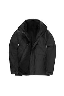 Корпоративная куртка 3 в 1 B&amp;C, черный B&C
