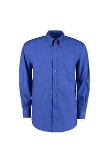 Корпоративная оксфордская рубашка с длинным рукавом Kustom Kit, синий