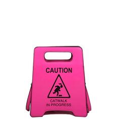 Розовая сумка через плечо из веганской кожи с надписью Catwalk Sign | БНАКСР Sostter, синий