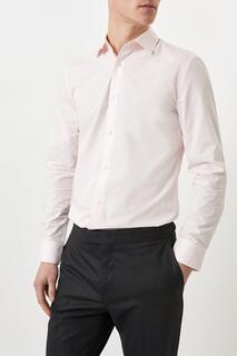 Розовая приталенная рубашка с длинными рукавами, которую легко гладить Burton, розовый