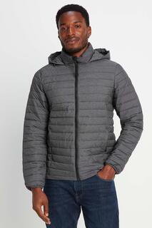 Утепленная однотонная куртка &apos;Bowburn&apos; TOG24, серый
