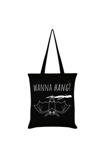 Сумка-тоут Cute Bat Wanna Hang Grindstore, черный