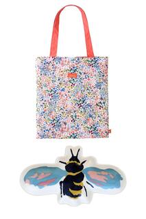 Joules Bright Side Шоппер и поднос для безделушек в виде пчел Portico Designs Ltd, мультиколор