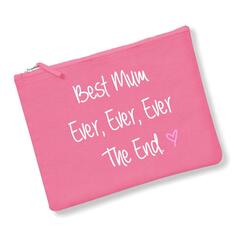Косметичка Best Mum Ever Ever Ever The End Темно-синяя, серая или розовая 60 SECOND MAKEOVER, розовый