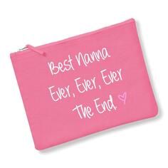 Косметичка Best Nanna Ever Ever Ever The End Темно-синяя, серая или розовая 60 SECOND MAKEOVER, розовый