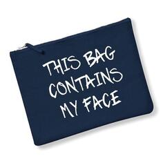 В этой сумке находится моя косметичка для лица 60 SECOND MAKEOVER, темно-синий
