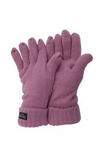 Зимние вязаные перчатки Thinsulate (3М 40г) Floso, розовый
