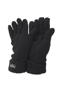 Зимние вязаные перчатки Thinsulate (3М 40г) Floso, черный