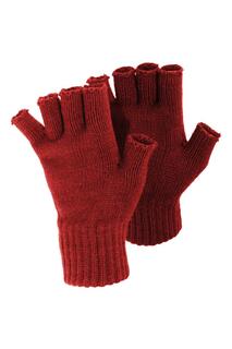 Зимние перчатки без пальцев Floso, красный