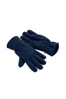 Зимние перчатки из переработанного флиса Beechfield, темно-синий Beechfield®