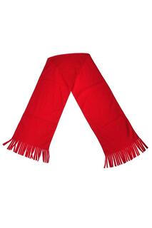 Зимний флисовый шарф с кисточками Active Result, красный
