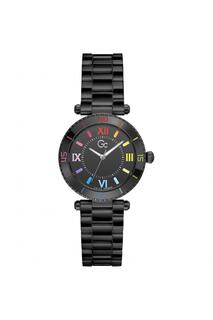 Роскошные аналоговые часы Gc Muse из керамики из нержавеющей стали — Z05010L2Mf, черный