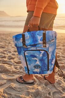 Roll Top Cool Bag Складной дорожный рюкзак с регулируемым плечевым ремнем Animal, синий