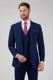 Однотонный костюмный пиджак строгого кроя Occasions, синий