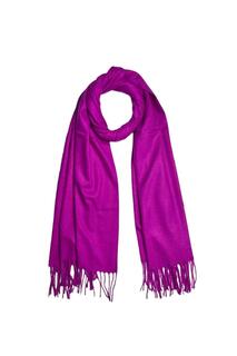 Однотонный шарф из смешанной шерсти LL Accessories, фиолетовый