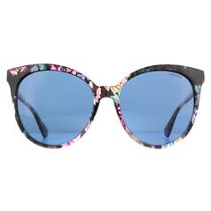 Синие поляризованные солнцезащитные очки Cat Eye Havana Blue Polaroid, синий
