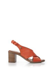 Кожаные босоножки на каблуке &apos;Lasandra&apos; Moda In Pelle, оранжевый