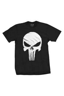 Хлопковая футболка с зубчатым черепом The Punisher, черный