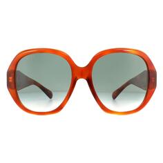 Синие солнцезащитные очки Square Havana с градиентом Gucci, коричневый