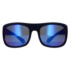 Синие, серые, синие зеркальные поляризованные солнцезащитные очки с запахом Polaroid, синий