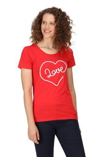 Хлопковая футболка с короткими рукавами и графическим принтом &apos;Filandra VII&apos; Coolweave Regatta, красный