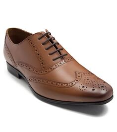 Оксфордские броги в строгом стиле, кожаные туфли на шнуровке &apos;Portland&apos; Thomas Crick, коричневый