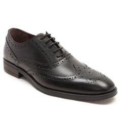 Оксфордские кожаные туфли-броги в строгом стиле &apos;Reynolds&apos; Thomas Crick, черный