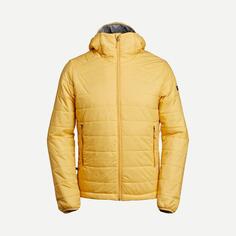 Синтетическая утепленная куртка Decathlon для горного треккинга с капюшоном — Mt100 — 5°C Forclaz, оранжевый