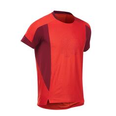 Синтетическая футболка с короткими рукавами Decathlon Hiking Mh500 Quechua, красный