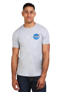 Хлопковая футболка с логотипом NASA Core, серый