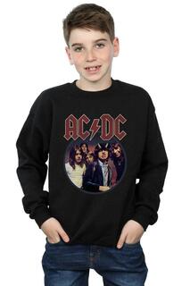 Толстовка с кругом Highway To Hell AC/DC, черный