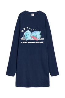 Ночная рубашка с длинными рукавами Disney, синий
