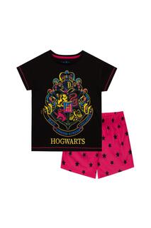 Короткая пижама Хогвартса Harry Potter, черный