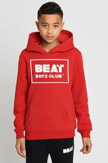 Толстовка с логотипом из смесового хлопка Helios Beat Boyz Club, красный