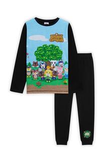 Пижама с длинным рукавом Animal Crossing, мультиколор