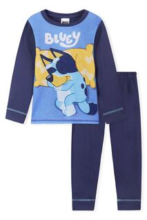 Пижамный комплект с длинными рукавами Bluey, мультиколор