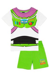 Костюм Базза Лайтера, короткий пижамный комплект Toy Story, зеленый
